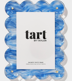 Blue Marbled Acrylic Picture Frame | Large
