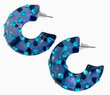 Aiden Gem Hoop Earrings