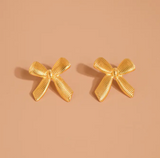 Lillian Bow Stud | 18K Gold Non-Tarnish