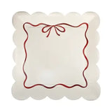 Red Bow Border Plate