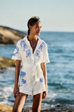 Farm Rio Brasil Vintage Off-White Romper