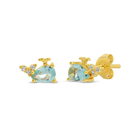 Whale Studs