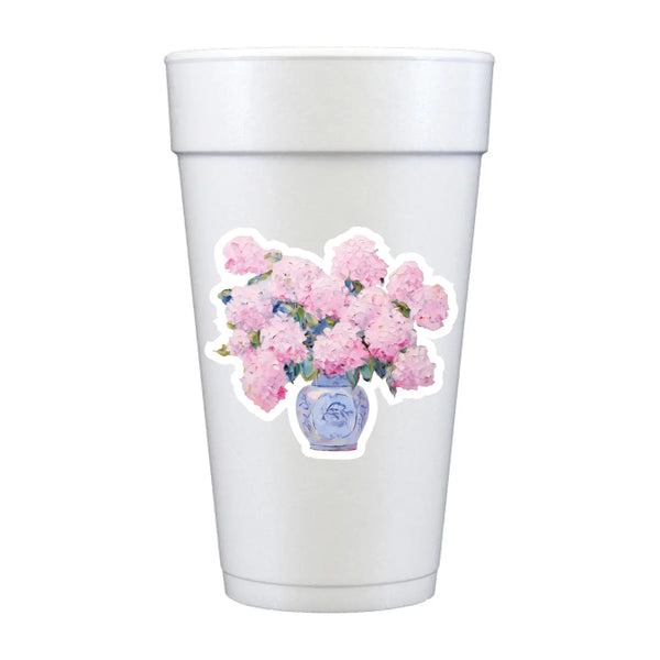 Hydrangea Flower Pot Foam Cups