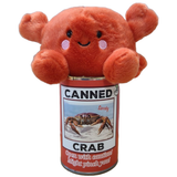 Sandy the Canned Crab - Eco-Friendly Plush w/Jokes: Pop Top Lid
