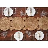 Connected Jute Circles Table Runner
