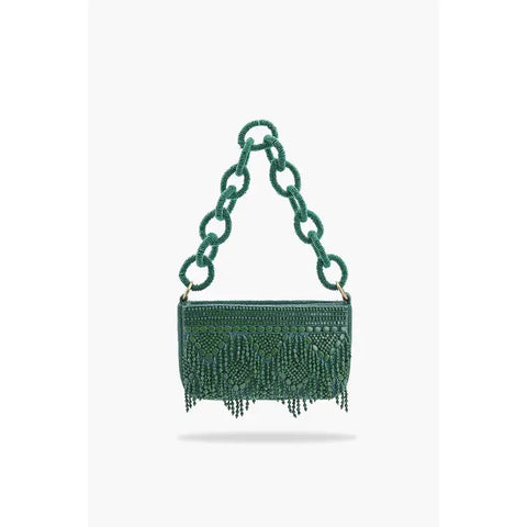 Emerald Beaded Bag