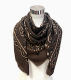 Large Woolen Square Bandana | Cafe