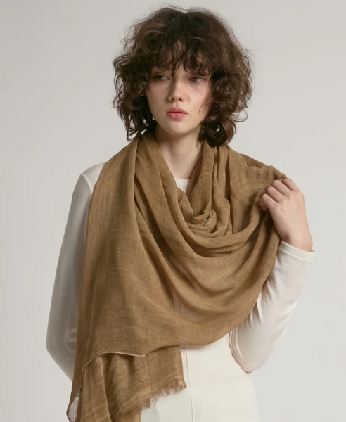 Sheer Cotton Long Scarf