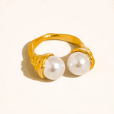 Eloura 18K Gold Non-Tarnish Pearl Ring