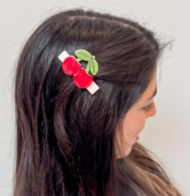 Cherries Alligator Hair Clip