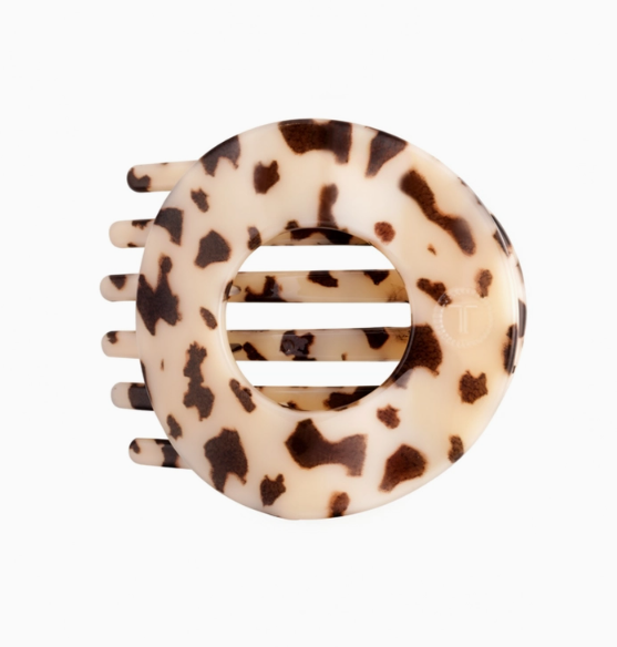 Blonde Tortoise | Medium Flat Circle Hair Clip