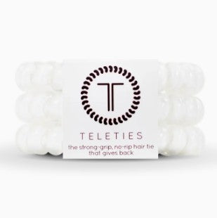 Coconut White | Large Spiral Hair Ties