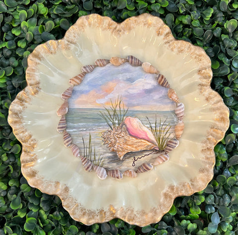 8" Conch Shell Plate