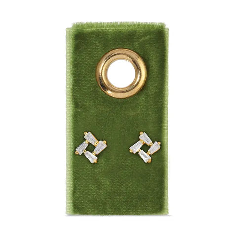 Baguette Cluster Studs