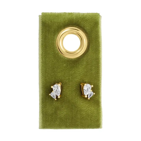 Double Pear-Shaped Studs
