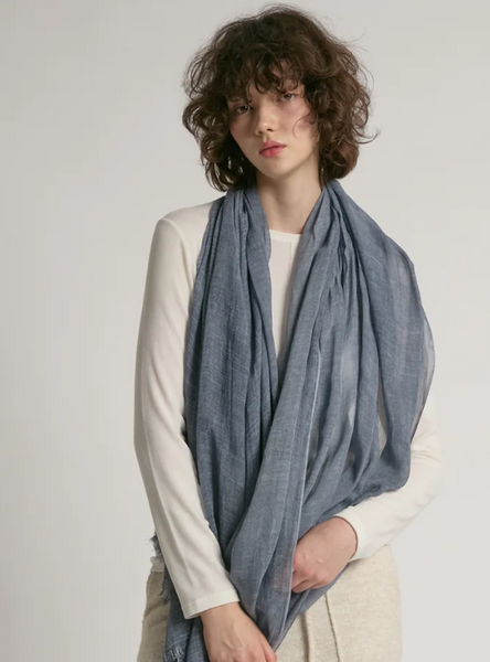 Sheer Cotton Long Scarf