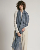 Sheer Cotton Long Scarf