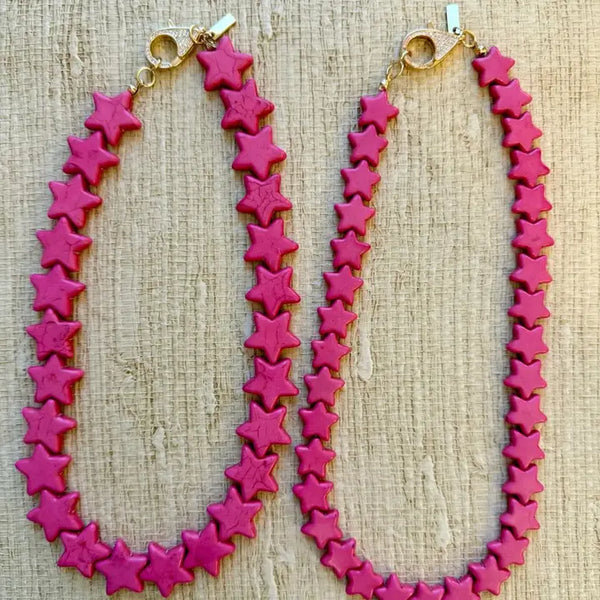 Sea Star Necklace - Large - Bubble Gum Pink
