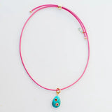 Beach Combing Necklace - Pink / Turquoise