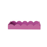 Fuchsia Scalloped Tray