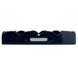 Navy Scalloped Tray