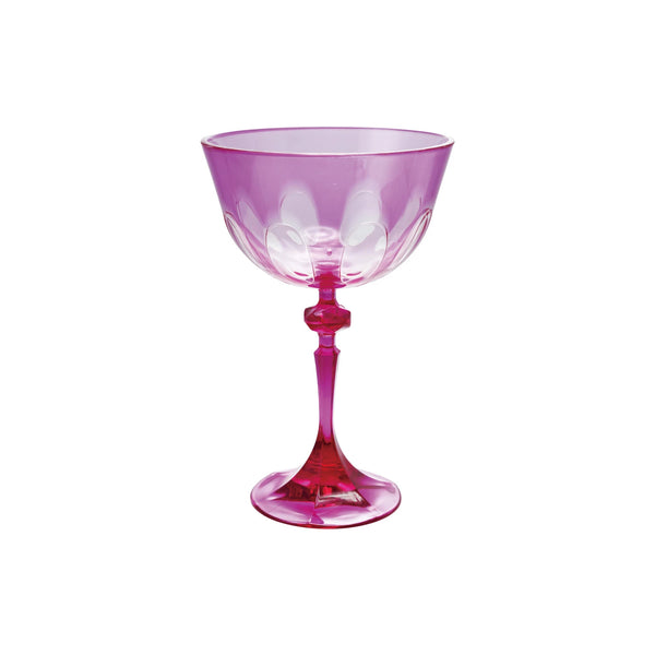 Fuchsia Stemmed Wine Glass