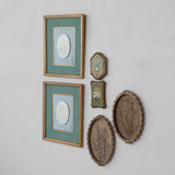 Wood Framed Wall Décor w/ Embossed Resin Botanicals
