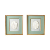 Wood Framed Wall art with Resin Botanicals