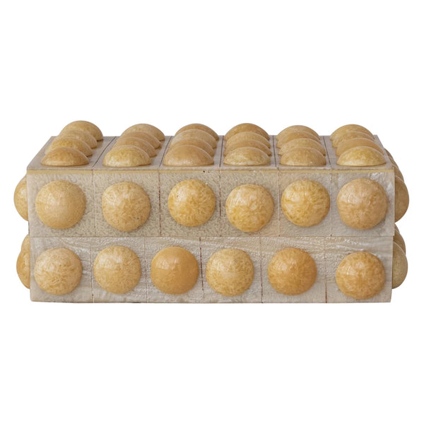 Handmade Marbled Resin Bobbin Box