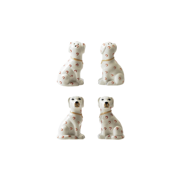 Ceramic Dog Shaped Salt & Pepper Shakers (Set of 2)