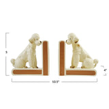 Vintage Poodle Shaped Bookends (Set of 2)