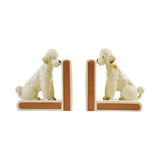 Vintage Poodle Shaped Bookends (Set of 2)