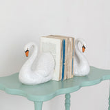 Stoneware Swan Shaped Bookends (Set of 2)