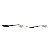 Natural Horn Servers with Shell Handles
