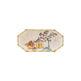 Hand-Painted Stoneware Octagon Plate