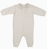Baby Girls & Boys Diamond Lattice Knit Longall Footie