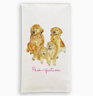 Pawfection Golden Retrievers | Tea Towel