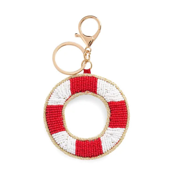 Life Saver Beaded Bag Charm/Key Ring