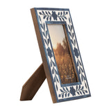 Resin Wood Floral Petals Photo Frame
