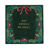 Eat Drink & Be Merry Cocktail Napkin