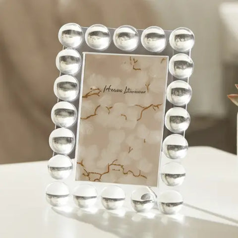 Crystal Bubble Spherical Border Photo Frame