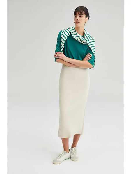 Elastic Waisted Jersey Skirt