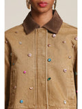 Bejeweled Cotton Jacket