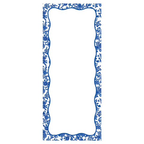 Blue Chinoiserie Notepad (3.625" X 8.5")