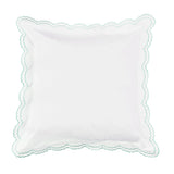 Double Scallop Embroidered Percale Euro Sham