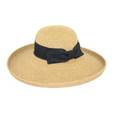 Paper Braid Large Kettle Brim with Bow