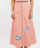 Garland Embroidered Fish Skirt