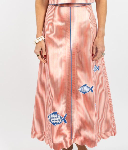 Garland Embroidered Fish Skirt