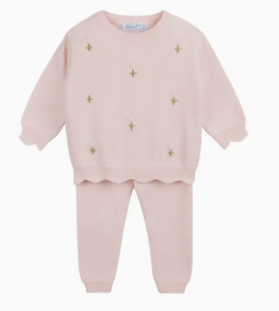 Girls Soft Blooms Knit Set