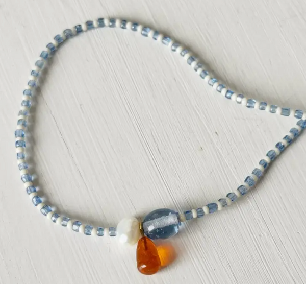 Glass and Shell Necklace